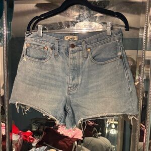 Madewell Light Blue Jean Shorts